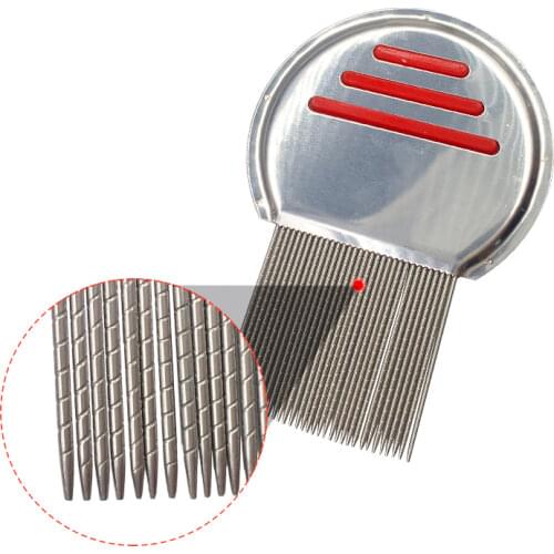 1pcs High Quality Terminator Lice Comb Nit Free Kids Hair Rid Headlice Stainless Steel Metal Teeth Remove Nit Brush Free Ship