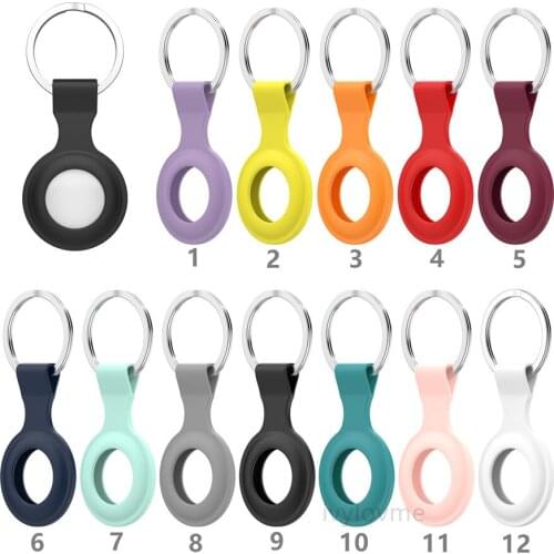 100pcs Silicone Carry Case Protective Skin Cover for Apple Airtags Wireless Tracker Protector Cases For Airtags Accessories