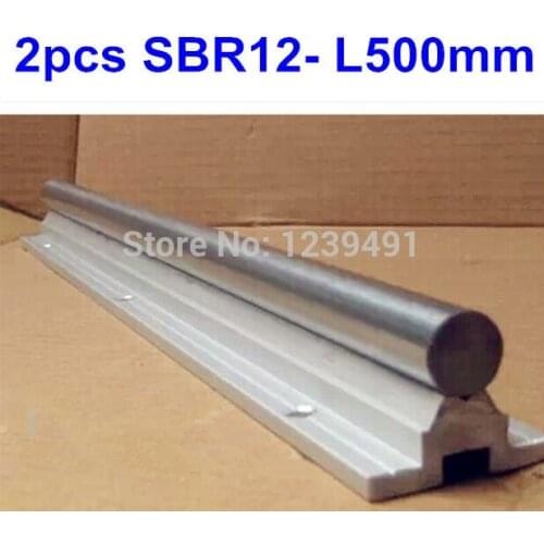 2pcs/lot SBR12 L500mm Linear rail cnc parts