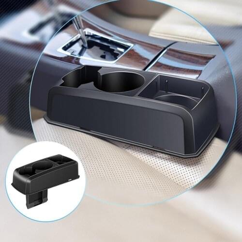 50% Dropshipping!!Auto Car Gap Crevice Water Cup Holder Beverage Bottle Storage Box Case Armrest