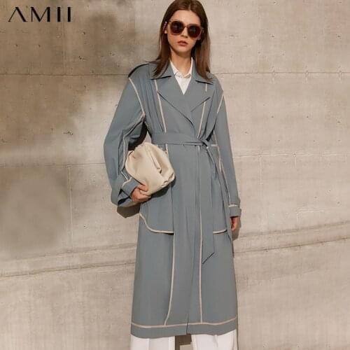 Amii Women's Long Trench Coats