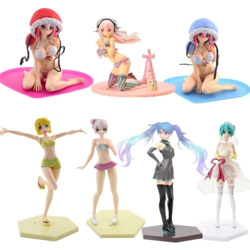 Anime Doll Hatsune Miku Pink Cherry Blossom Hatsune PVC Action Doll Cute Girl Model Decoration Collection Toy Hatsune Doll