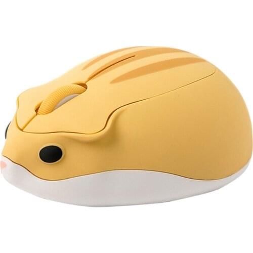 2.4G Wireless Optical Mouse Cute Hamster Cartoon Computer Mice Ergonomic Mini 3D T84C