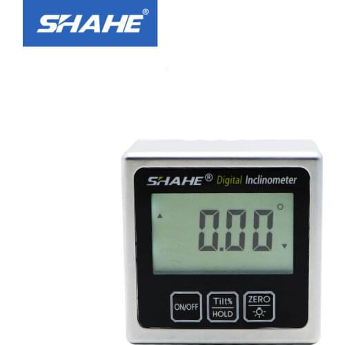 SHAHE Metal Digital Protractor Universal Bevel 360 Degree Inclinometer Digital Magnetic Level Measuring Instruments