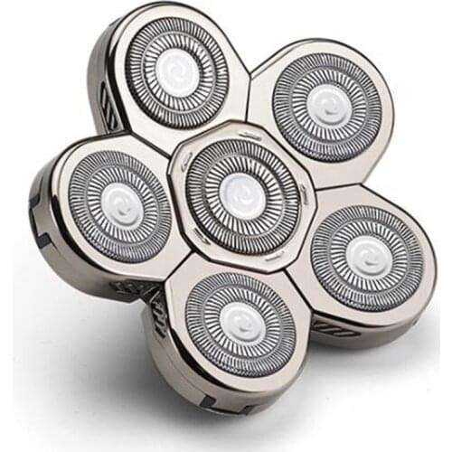 Mens Electric Shaver Heads Electric Razor Blade Replacement Head 6 Blades Head Shaver Replacement Bald