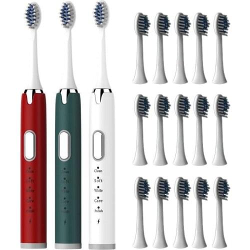 Rechargeable Electric Toothbrush Ultra Sonic Powerful 5 Speed Soft Hair Automatic Toothbrush For Adult Student