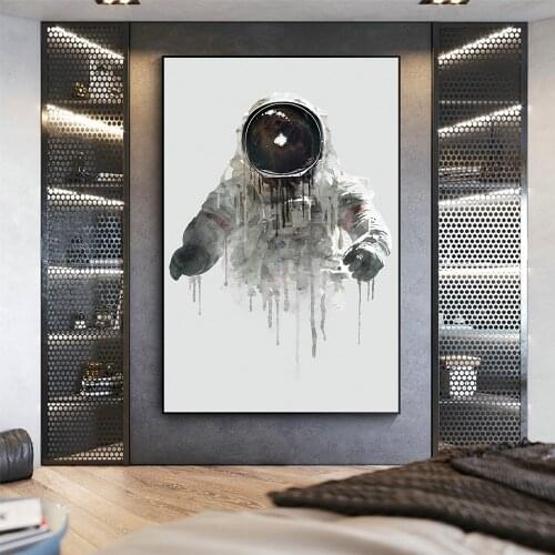 Graffiti Art Abstract Portrait Posters and Prints Canvas Abstract Astronaut Wall Art Pictures for Home Decoration Room Decor
