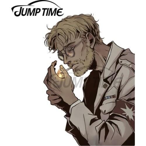 JumpTime 13 x 6.8cm Attack on Ttitan Zeke Yeager Decal Cartoon Windshield Car Stickers Motorcycle Windshield Cartoon Car Wrap