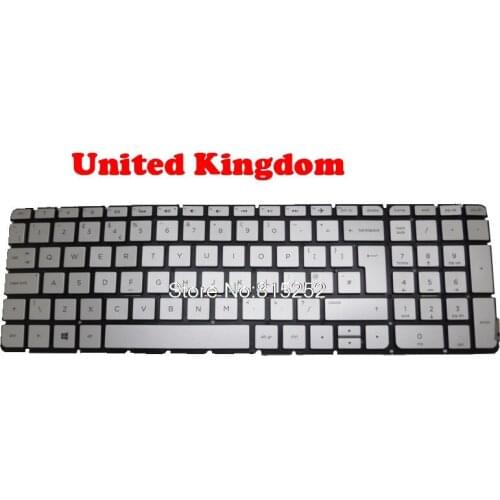 Laptop backlit UK/US Keyboard For HP for ENVY M6-W000 15-W000 sliver 798954-031 807526-031 798954-001 807526-001 9Z.NC8BW.001