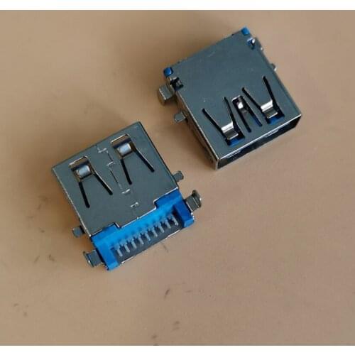 New laptop USB 3.0 Jack 3.0 USB Female Socket DIP 180 degree sink plating Free shipping