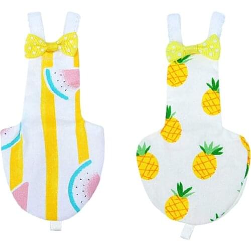 2Pcs Bird Diaper Reusable Washable Parrot Nappies Clothes Flight Suit Dress for Parakeet Cockatiel African Macaw