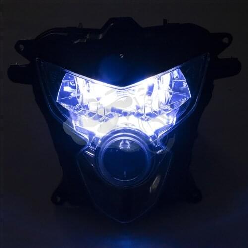 Fit For GSXR600 GSX-R 750 2004 2005 Angel Eye HID Projector Motorcycle Headlight Assembly GSXR 600 GSXR750 GSXR750 K4 04 05