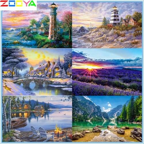 Full Round Drill 5D Diy Diamond Painting Scenery Classic Diamond Embroidery Cross Stitch Mosaic Art Craft House Decor Gift Lx943