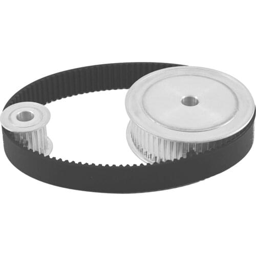 HTD3M 1:3 HTD3M-20T-60T Timing Pulley Belt Kit, Reduction 16mm Belt Width Toothed Pulley Wheel HTD3M-324 Motor Drive Belts