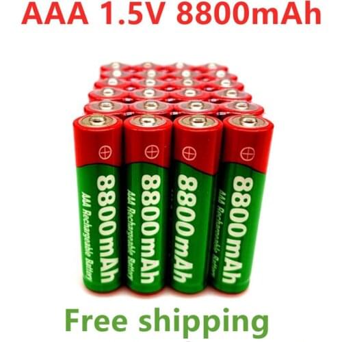 2020 New 1.5V AAA rechargeable battery 8800mah AAA 1.5V New Alkaline Rechargeable batery for led light toy mp3wait+free shipping