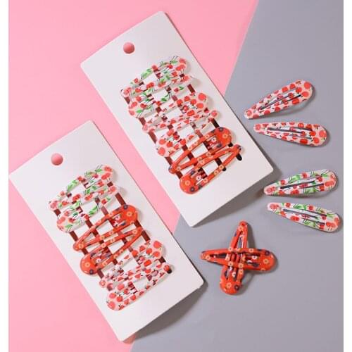 Baby Girl Hair Clips Bobby Pin Women Barrettes Children Kid Hairpins Cherry Hairgrips Korea Style Vintage Hair Accessories