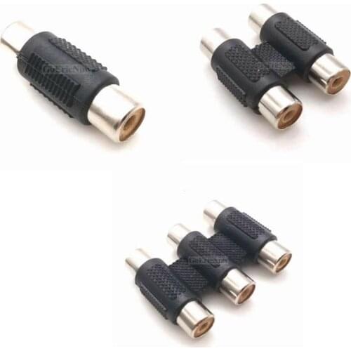 1pcs RCA Female to RCA Female Audio Video Cable Jack Plug Adapter Connector