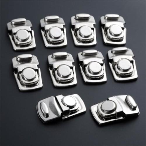 10Pcs Antique Silver Color Lock Metal Jewelry Chest Gift Box Suitcase Case Buckles Hasp Latch Catch Clasp Furniture Hardware