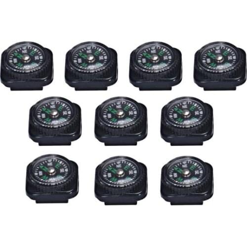 10/PCS Mini Compass Outdoor Portable Camping Pocket Navigator Adventure Tool Carabiner Mountaineering Equipment Accessories