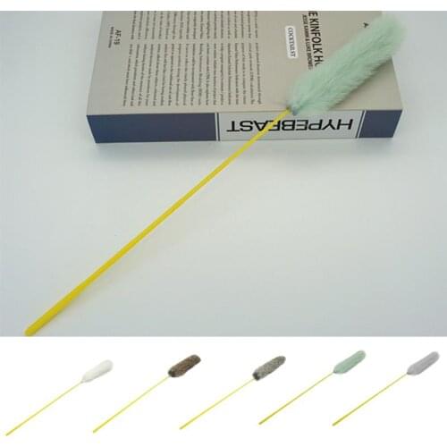 2PCS Pet Teaser Toy Creative Interactive Fake Fur Cat Teaser Toy Cat Teaser Wand Cat Funny Toy Pet Exerciser Stick Pet Product