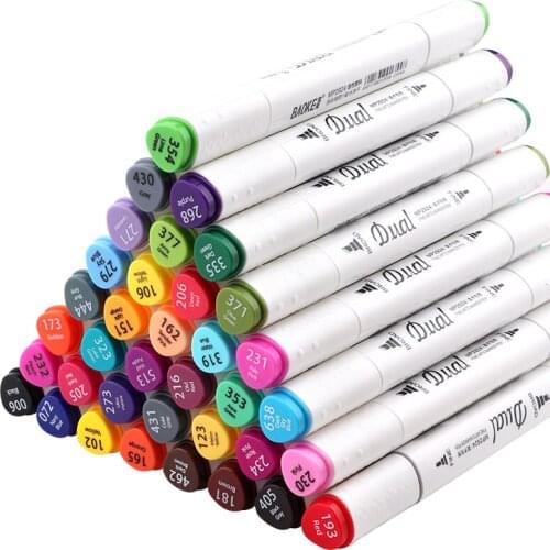 36 Pieces In A Box Baoke2924#36 Color Marker Oil Pastel Hand-painted Design Animation Full Set of 36 Color Oily Pop Pen Water