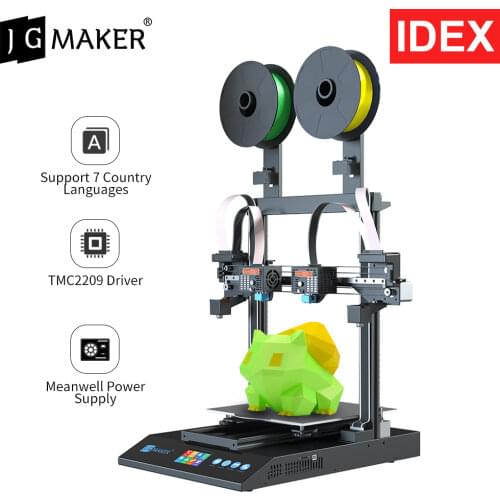 JGMAKER Artist D Pro IDEX Dual Independent Extruder 3D Printer Diy Kit Direct Drive Touch Screen Meanwell Power Supply TMC2209