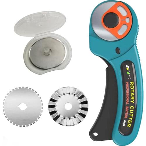 45mm FT-145 Rotary Cutter Patchwork Fabric Roller Leather Tools 1Key Auto Lock DIY Sewing Tools