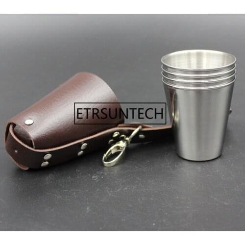 50Sets Portable Cup Cocktail Wine Measure Cups Set Cup Single Measure Bar Travel Wine Glasses Tool