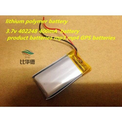 Tablet battery 3.7v 402248 400mA battery A product batteries mp3 mp4 GPS batteries