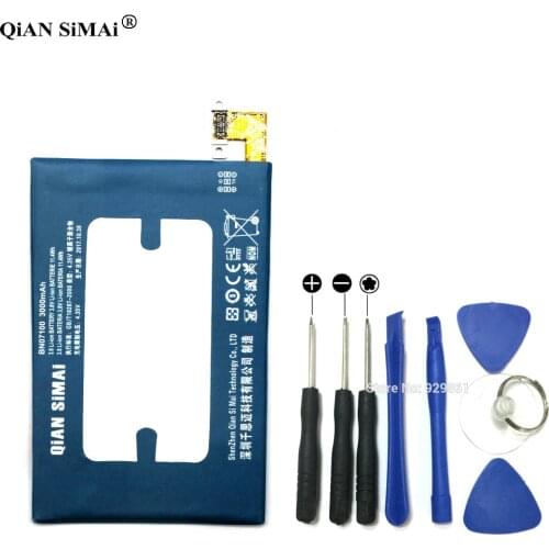 QiAN SiMAi BN07100 3000mAh Battery & Screwdriver tools For HTC ONE M7 802D 802T 802W 801E 801S 801N +Tracking Code