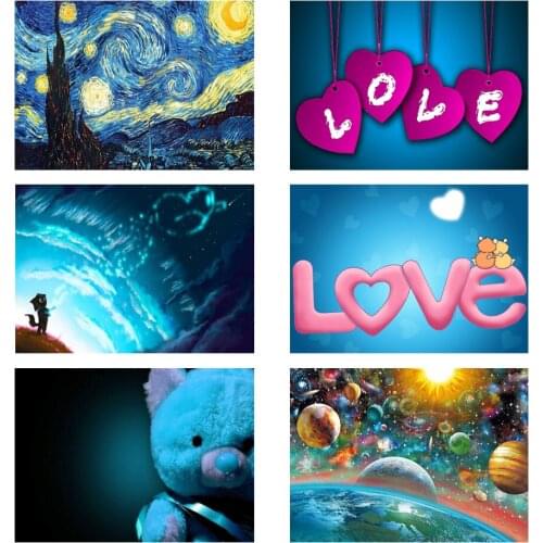 Diamond Painting Blue Series Landscape Diamond Mosaic DIY Full Diamond Embroidery Diamond Accessories Room Decoration