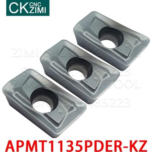 APMT1135PDER-KZ ZM2125 APMT 1135PDER KZ carbide inserts Milling inserts Tools CNC Metal lathe Indexable tool for stainless steel