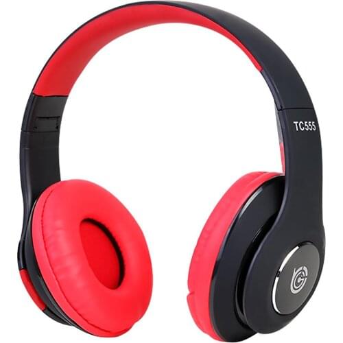 Tc555 Wireless Headset Bluetooth Headset Foldable Adjustable Headset With Microphone, Suitable For Pc Mobile Mp3 Charging Wire