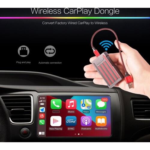 MiraBox V3.1 Wireless Apple Carplay USB Dongle CarPlay USD Adapter for Volkswagen Bora/Polo/Golf/CC/Jetta