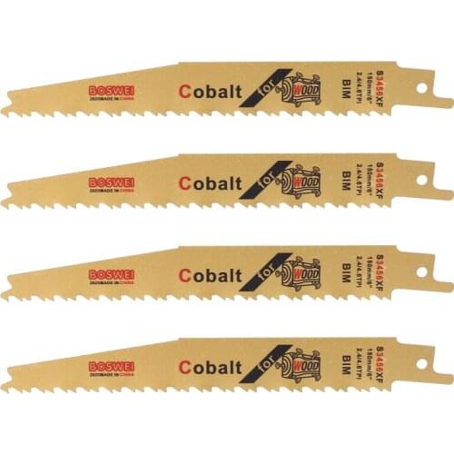 4 Pcs/Lot BIM S3456XF Reciprocating Quick Cut Saw Blade for Metal Wood Cutting Accessories Woodworking Tool