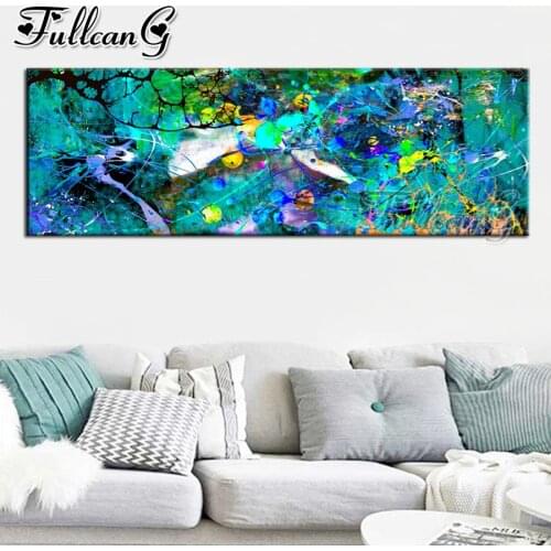 FULLCANG Fantasy abstract landscape color 5d diy full diamond embroidery large mosaic canvas painting sale home decor FC3179