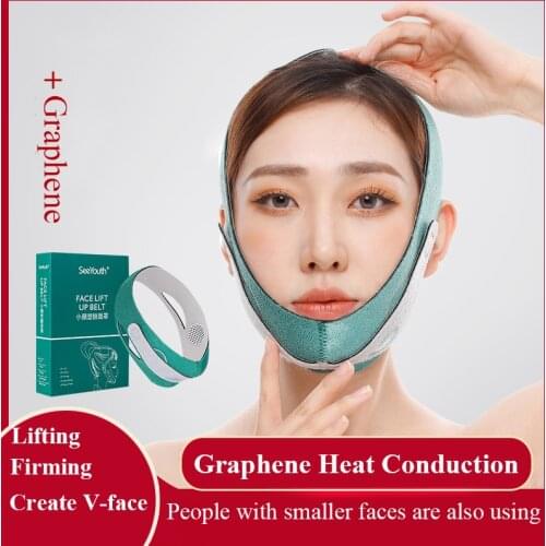 1pcs Graphene Elastic Face Slimming Bandage V Line Face Women Chin Cheek Lift Up Belt Facial Massage Strap Face Skin Care Tools