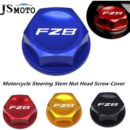 Motorcycle Steering Stem Nut Head Screw Cover CNC Tuerca Direccion Cap For Yamaha FZ8 fz8 2010-2016 FZ1 Fazer 1000 2006-2012