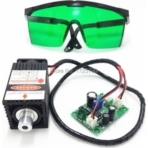 1set 500mw 405nm Laser Engraving DC12V Focusable Blue Purple Module with TTL for DIY 3D Printers