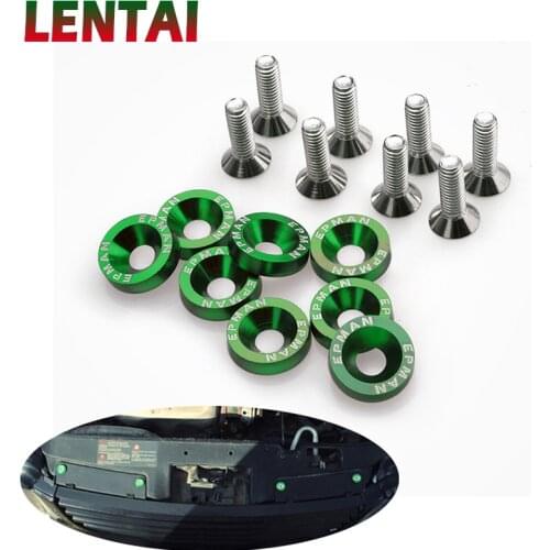 LENTAI 10Pcs Car modified screw gaskets Colorful styling For Mazda CX-5 Suzuki Grand Vitara Mitsubishi ASX Lancer 10 Outland