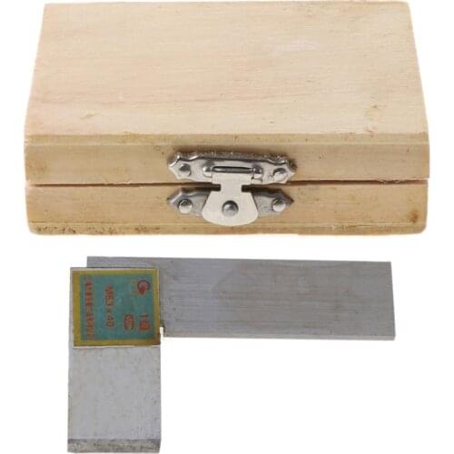 Angle Ruler Gauge 63x40mm 90 degree Grade 1 Stainless Steel Ruler Gauge Measurer