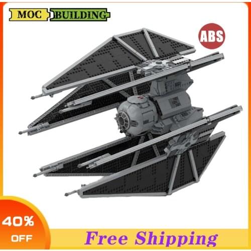 Space war Fighter Model MOC warship Star Destroyer Spaceship building block war TIE fighter toy Childrens gifts