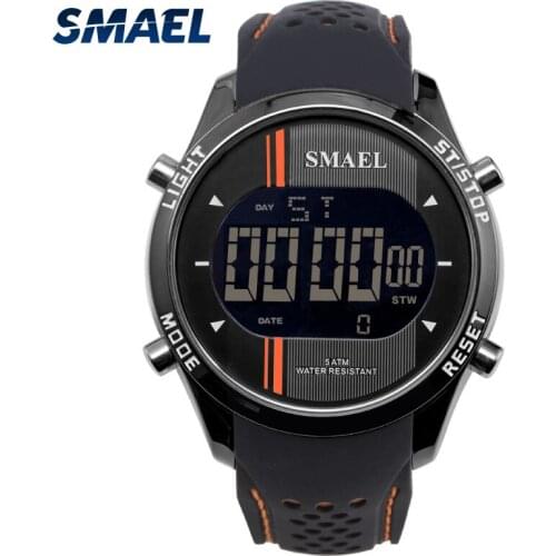 SMAEL Electronic Watch Men Military Sport Watches Quartz Fashion Cool Smart Clocks 1283 Waterproof Digital Wristwatches Outdoor