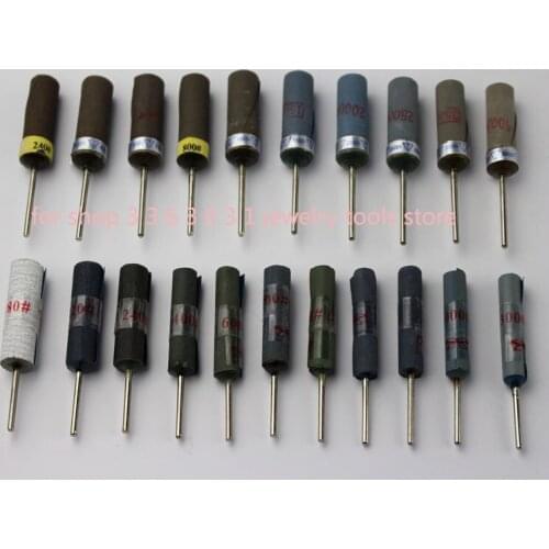 Free Shipping 100 pcs 180-5000 Grit Sandpaper Grinding Head Sandpaper Bar Stick Rotary Cutter Polishing Rod Abrasive Head