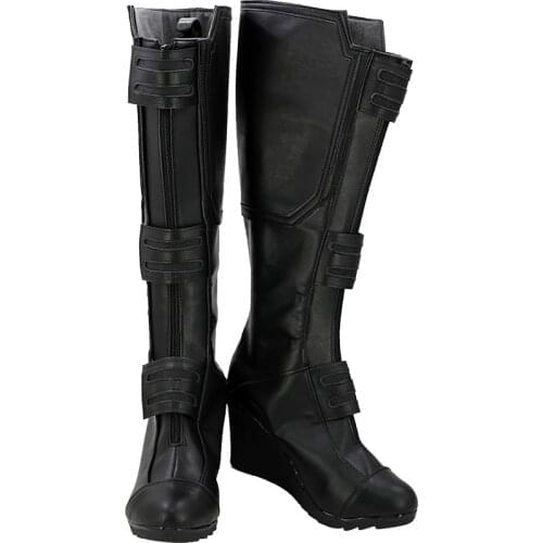 Superhero Natasha Romanoff Cosplay Shoes Adult High Top Boots Shoes Halloween Carnival Props