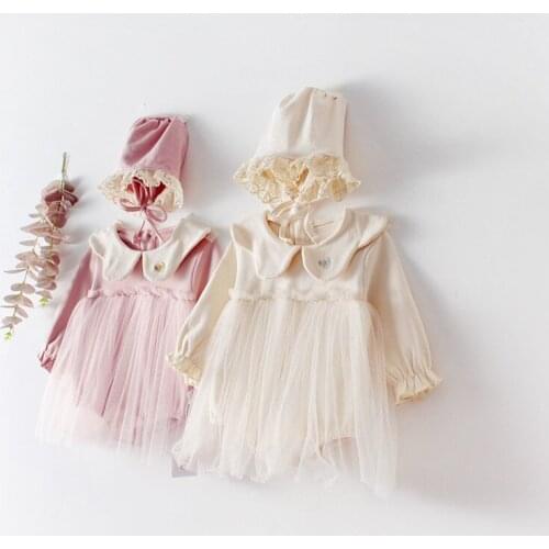 Newborn Baby Clothes 1st Birthday Party Dress For Girls Dresses Long Sleeve Cotton Princess Baby Dress Girls Spring 2020 Tutu