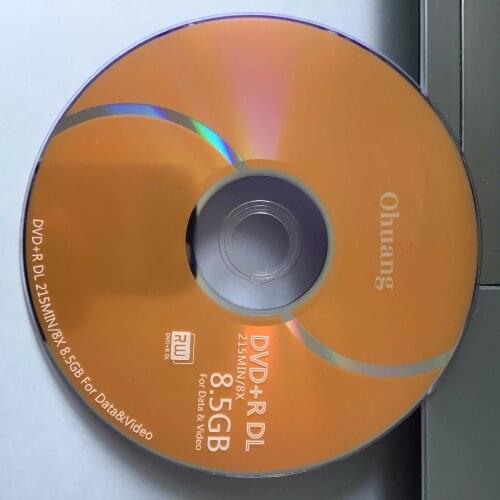 Wholesale 10 discs D9 8.5 GB Gold Blank Printed DVD+R DL Disc