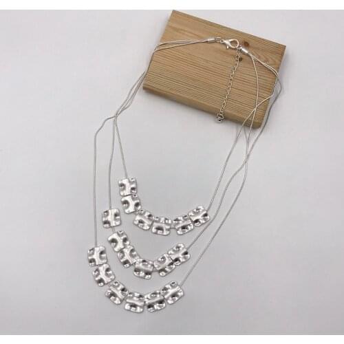 Kara&Kale Boho Fashion Jewelry Gothic Necklace Snake Chain Alloy Vintage Collares Triple Layered Necklace Women Accessories