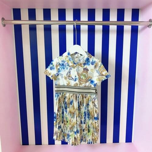 Designer Dresses For Girls Fall 2021 New Casual Autumn Kids Turtleneck Sweaters Knitted Prom Child Elegant Evening Dress Winter