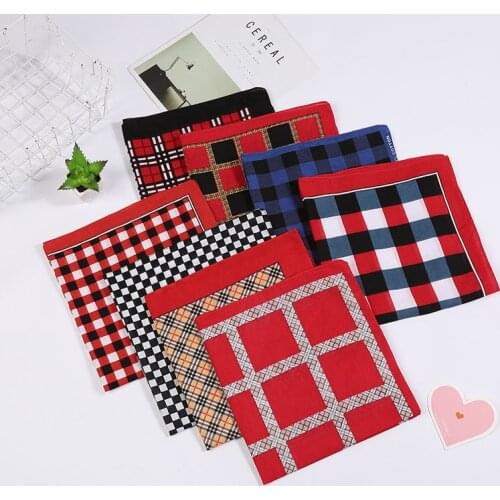 Hiking Scarves Cotton Du-rag Bandana lattice Running 2PAC Scarf Cycling Balaclava BBOY Headwear HIP HOP Headband